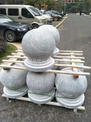 武漢擋車(chē)石球批發(fā),明石路障石球廠家
